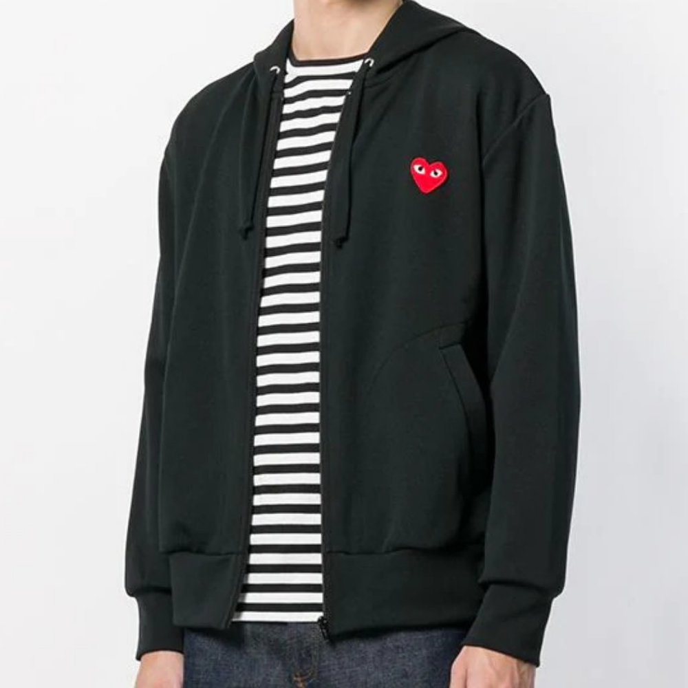 🔥 Comme des Garçons PLAY Zip Up Hoodie XL